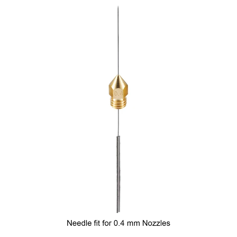 3D Printer Nozzle and Cleaning Kit 0.4 Mm Mk8 Nozzles Needles 1 Pack Tweezers Tool Stainless Steel No | Компьютеры и офис