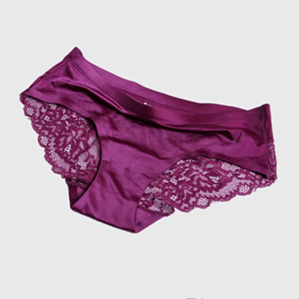 

Hot Sale Sexy Women's Low Waist Lace Stitching Sexy Seamless Underwear Fashion Cotton Breathable Soft Thongs New Arrive