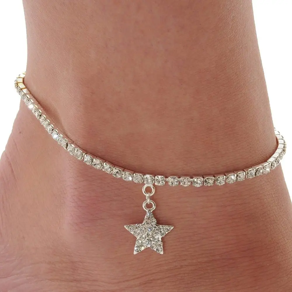 1 предмет в комплекте с рисунком Босиком Сандалии золотые Серебристые покрытием