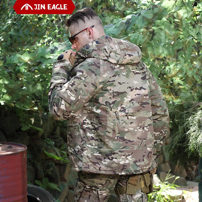 Камуфляжная тактическая куртка для мужчин ReFire Gear зимняя водонепроницаемая