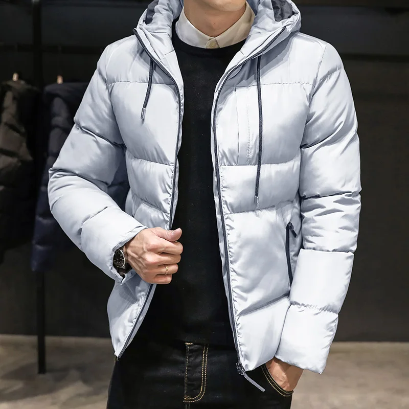 Новая повседневная мужская куртка утолщенная теплая хлопковая Мужская пальто