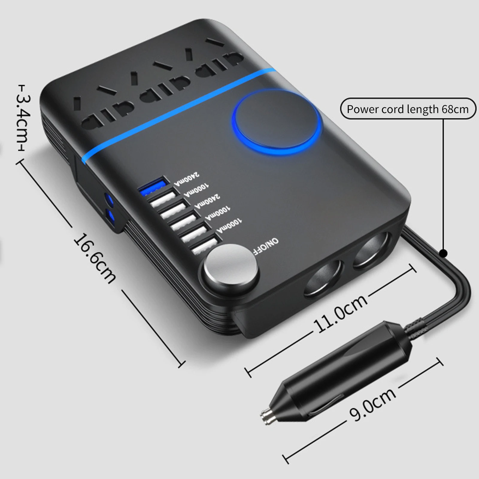 

TiOODRE Versatile Car Inverter 12v24v To 220V Universal Car Home Socket USB Fast Charge Car Charging Source Converter Adapter