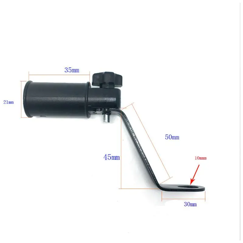 

2022 New Universal Motorcycle Rearview Mirror Clamp Mount Holder 10MM GPS Phone Bracket For Suzuki Scooter Moped ATV