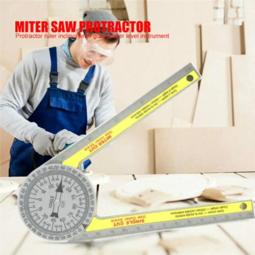 

Engineering Pro Miter Saw Protractor Angle Finder Rule Degree Measurement Ruler