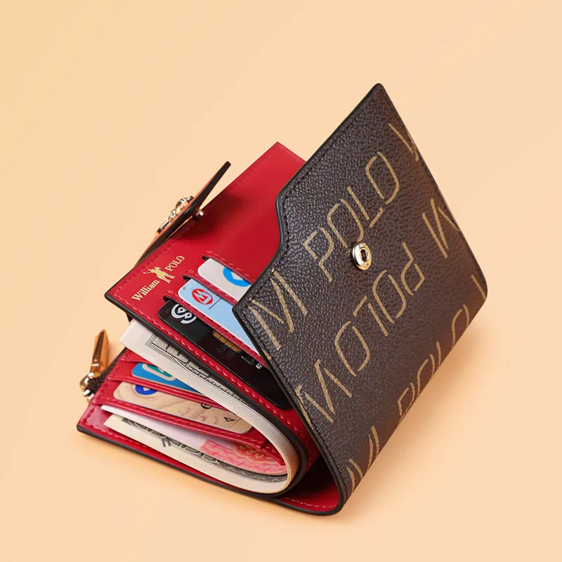 Кошелек WILLIAMPOLO короткий женский модный бумажник с маленькой Пчелкой из ПВХ