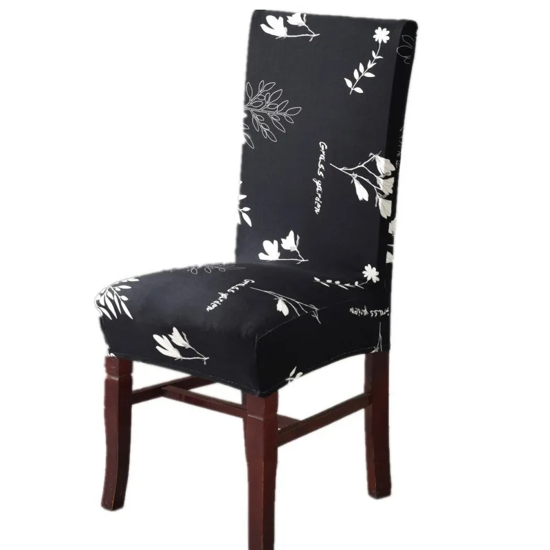 

Floral Print Spandex Elastic Stretch Slipcovers Chair Cover Kitchen Dining Room Slipcover Seat Cover for Wedding Hotel Banquet