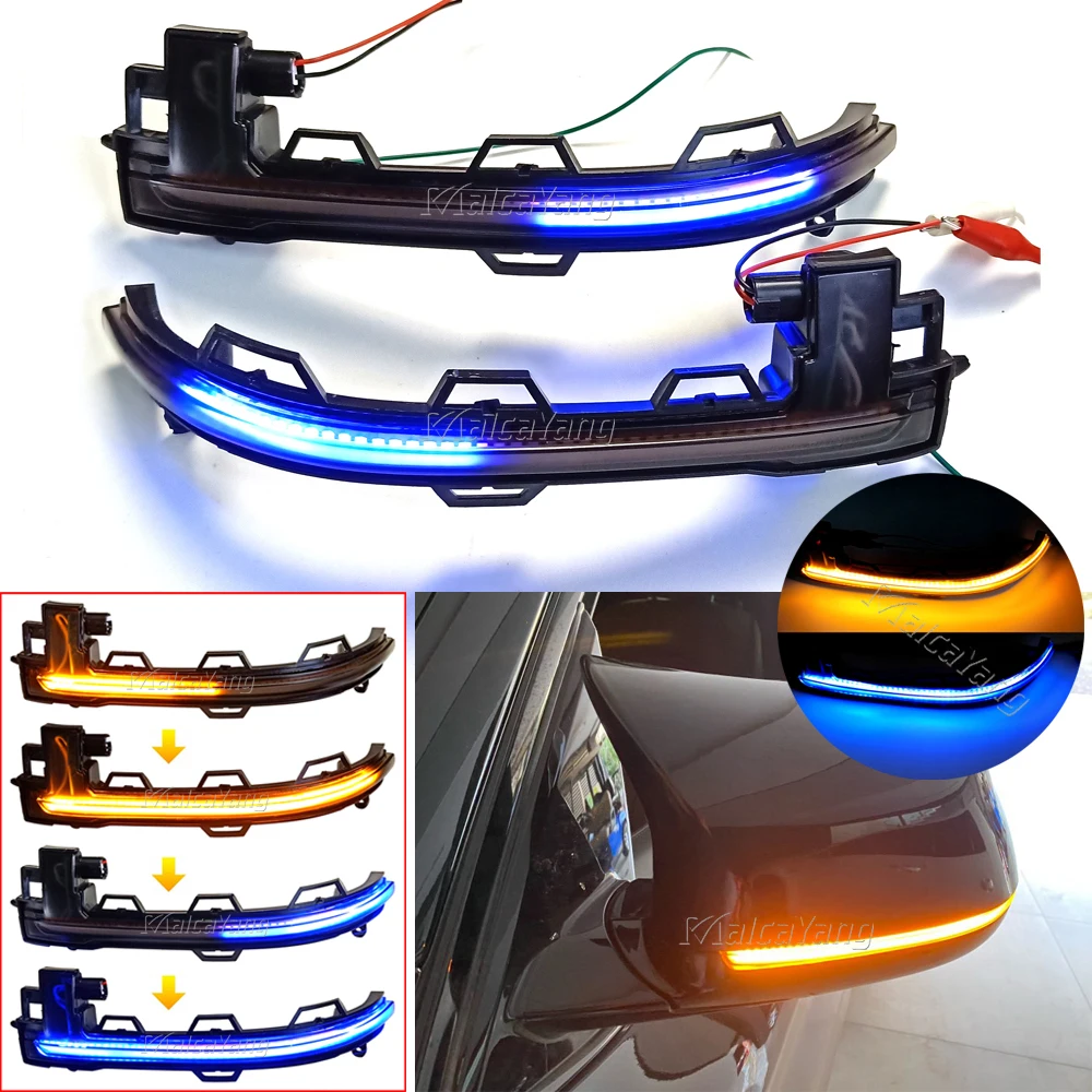 

LED Dynamic Turn Signal Light Flowing Water Blinker Flashing Light For BMW X3 X4 X5 X6 F25 LCI F26 F15 F16 2014 2015 2016-2018