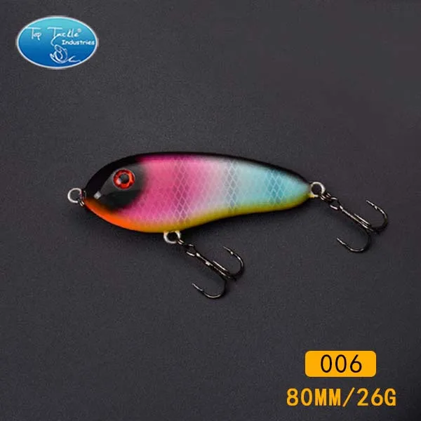 2 hooks 80mm 006 Бесплатный проезд рыболовные снасти рывок приманки рыболовную приманку голубка( 80 мм 25 г- 8/pcs-8/цвет- раковина - Цвет: 2 hooks 80mm 006
