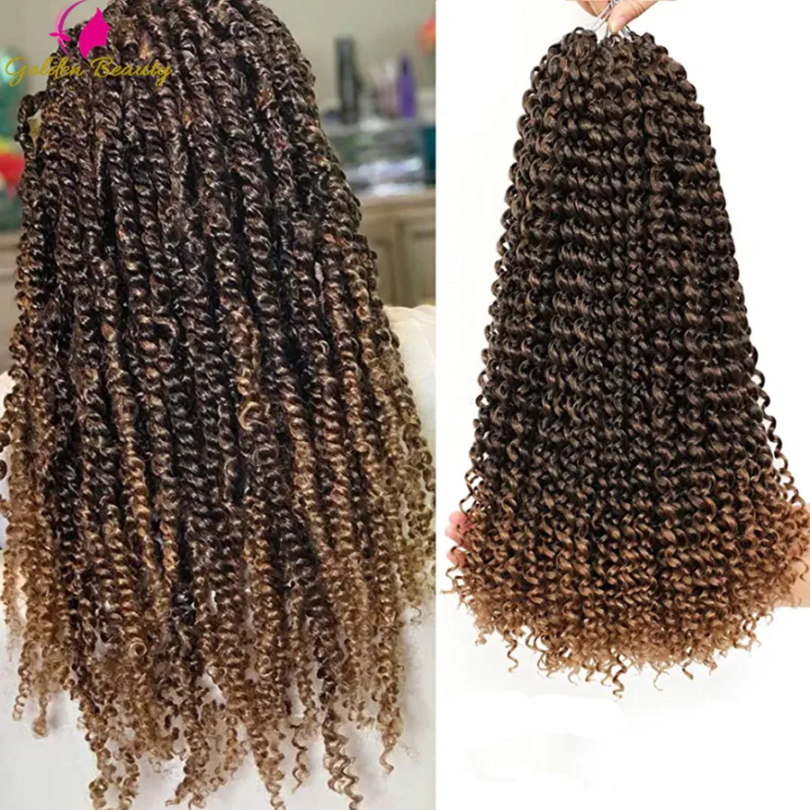 Крученые косички 22 дюйма Длинные крученые удлинители волос для вязания крючком