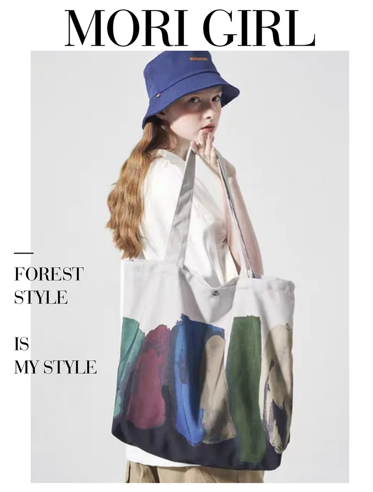 

Women Fashion Panelled Shoulder Bag Canvas Handbag Casual Tote Female Large Capacity Eco Bag Ladies Shopping