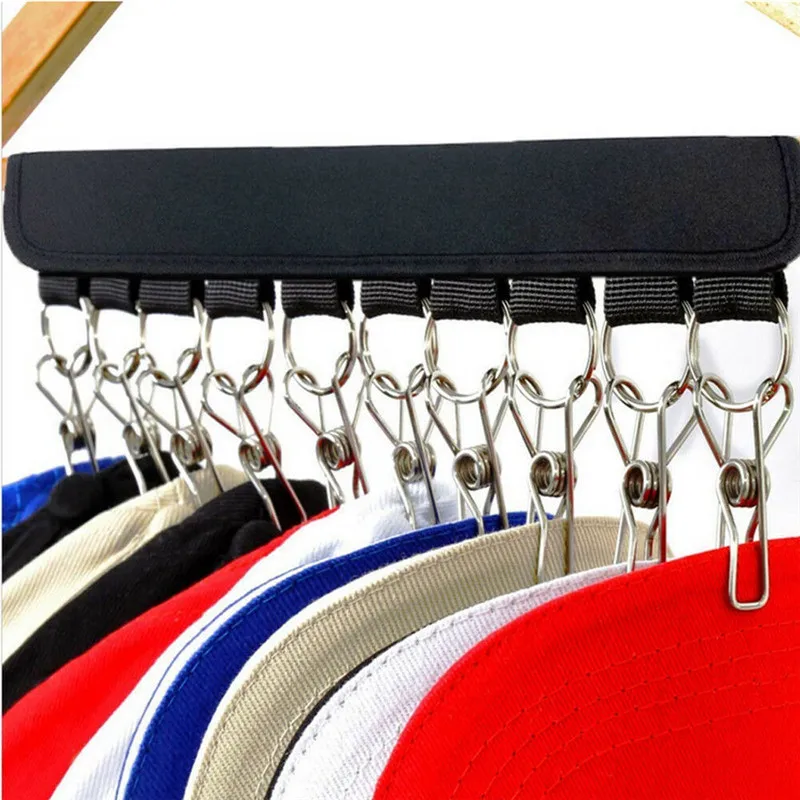 Складывающаяся Кепка стойка для бейсбола шляпа зажим держатель Вешалка