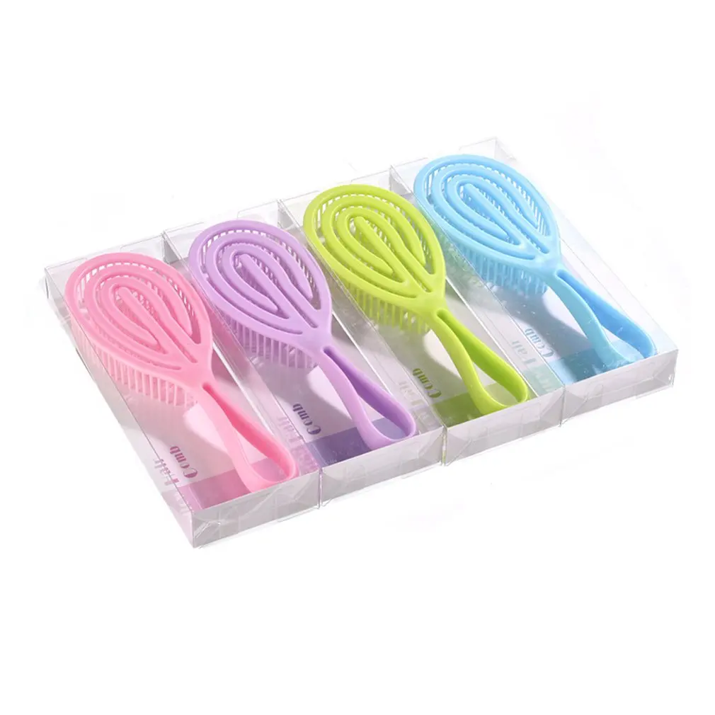 

4pcs Hair Comb Scalp Massage Hair Brush Wet Curly Detangle Comb Detangling Hairbrush Women Salon Hairdressing Styling Tools