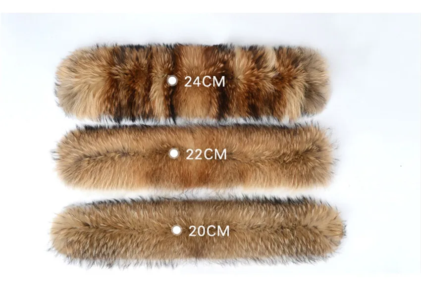 Winter Coat Female Neck Cap Long Warm Genuine Fur Scarf Big Size Neck scarf Fur Collar Real Raccoon Fur Women Scarves L44