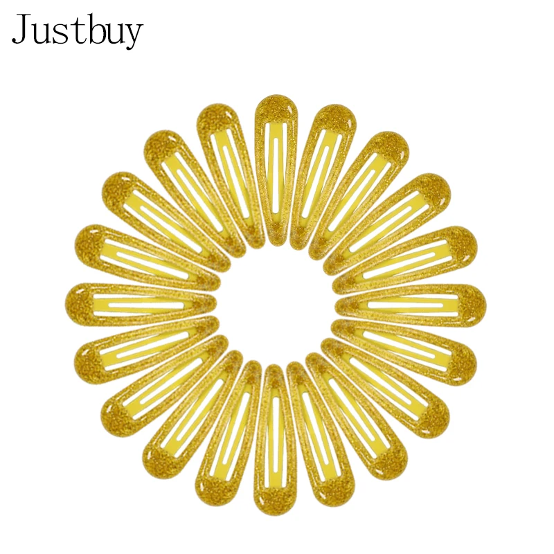 yellow 20 шт. блестящие заколки для волос для детей, женщин, детей, маленьких девочек, заколки для волос, шпильки, ББ заколки 5 см, аксессуары для укладки - Цвет: yellow