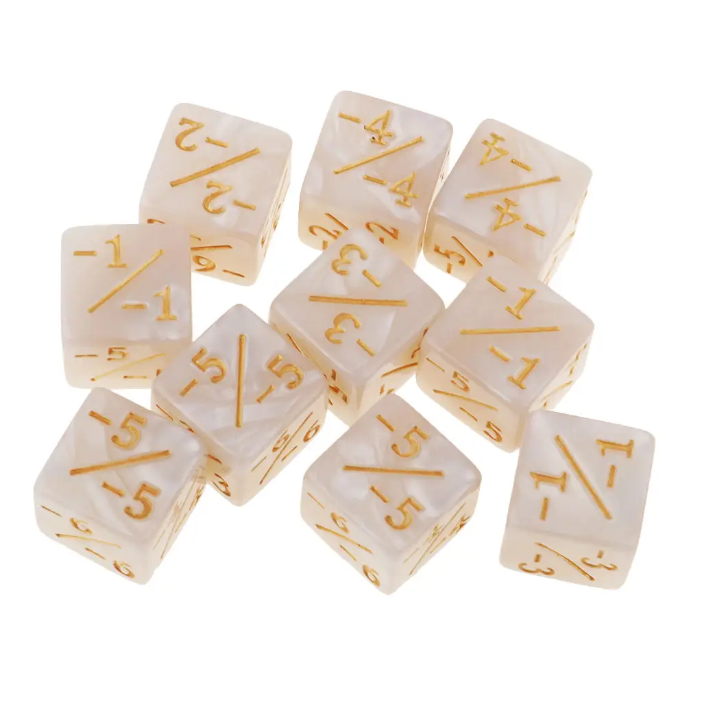 6-сторонний набор игральных костей для обучения математике Фракционные