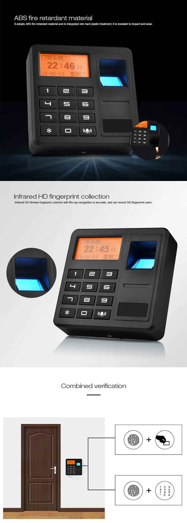 IP68 водонепроницаемая система контроля доступа по отпечаткам пальцев Rfid Контроль доступа Лер Wiegand 26 считыватель отпечатков пальцев антивандальный Открыватель двери
