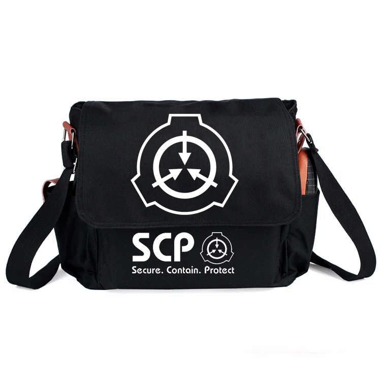 Черная Повседневная Сумочка SCP на молнии сумка через плечо школьные сумки для