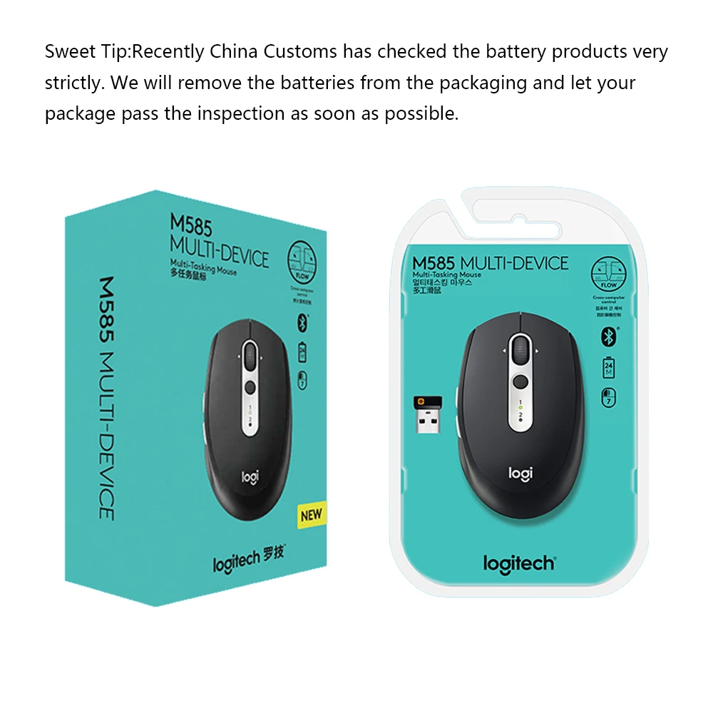 Logitech M585 Bluetooth Wireless Mouse Multi-Tasking Flow Curved Design Windows Mac Computer Novelty | Компьютеры и офис