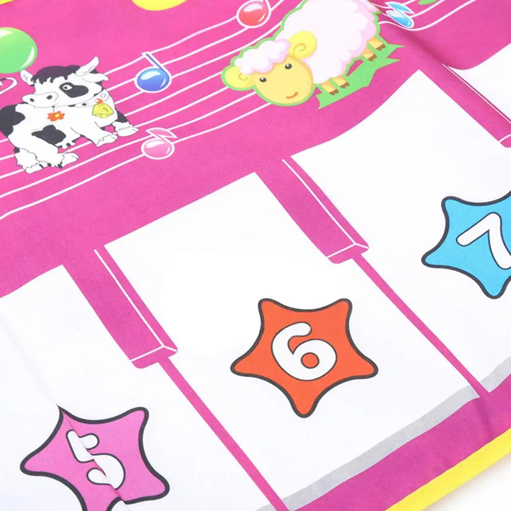 

Children's Kids Music Game Carpet Flash Piano Mat Piano Pad Pedal Dance Blanket Toy Gift