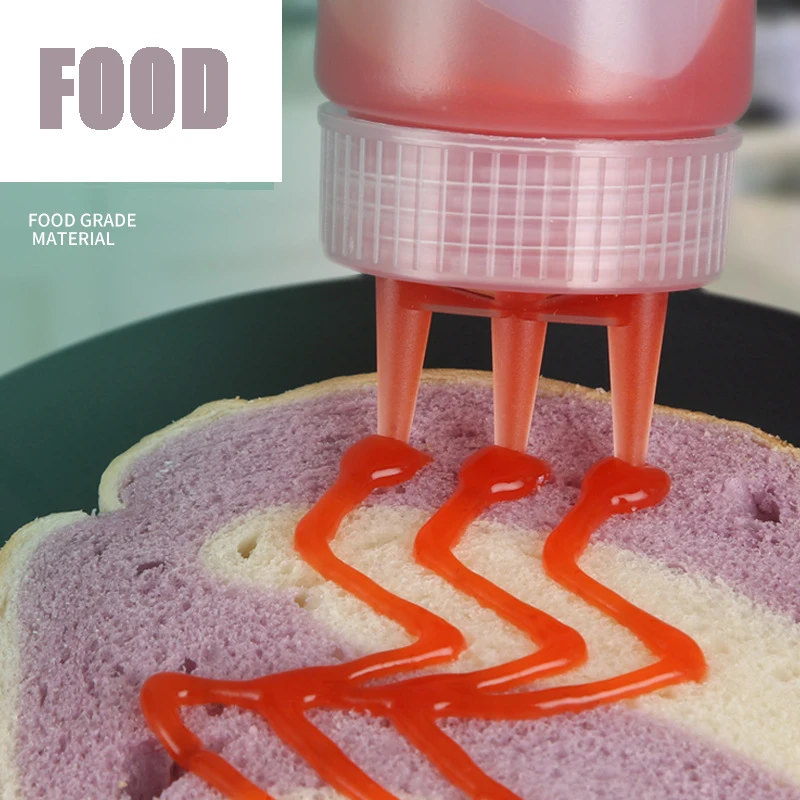 Выдавливаемая бутылка для приправ с поворотом на крышках кетчуп горчичный Майо