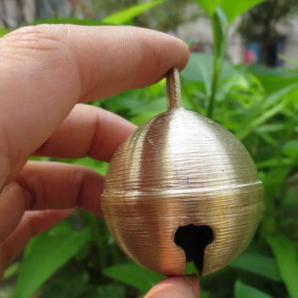Корова овца лошадь медные колокольчики Grazing Bells Модернизированный животный скот животноводство латунь колокольчик корова медный колокольчик звук громкий - изображение
