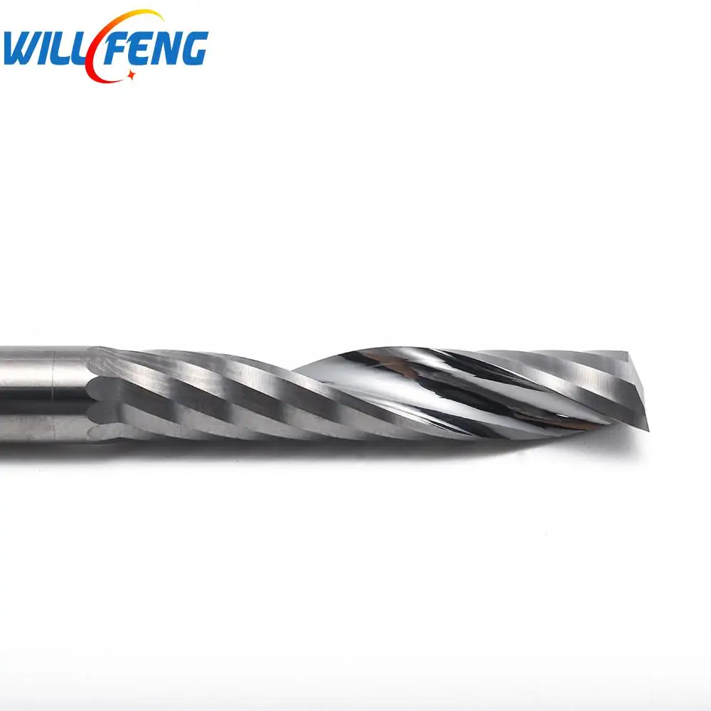 Будет Feng 6 мм одна спиральная канавка для резки акриловой алюминиевой доски 2