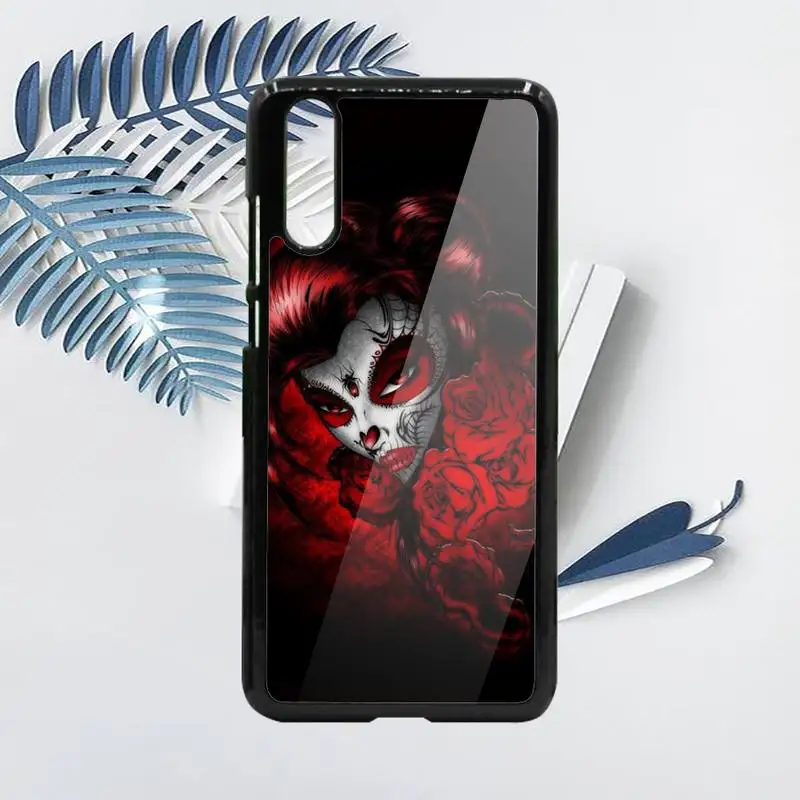 

Mexican Skull Girl Tattooed Art Phone Case For Samsung galaxy S note 8 9 20 10 e lite2019 plus pro ultra Hard PC