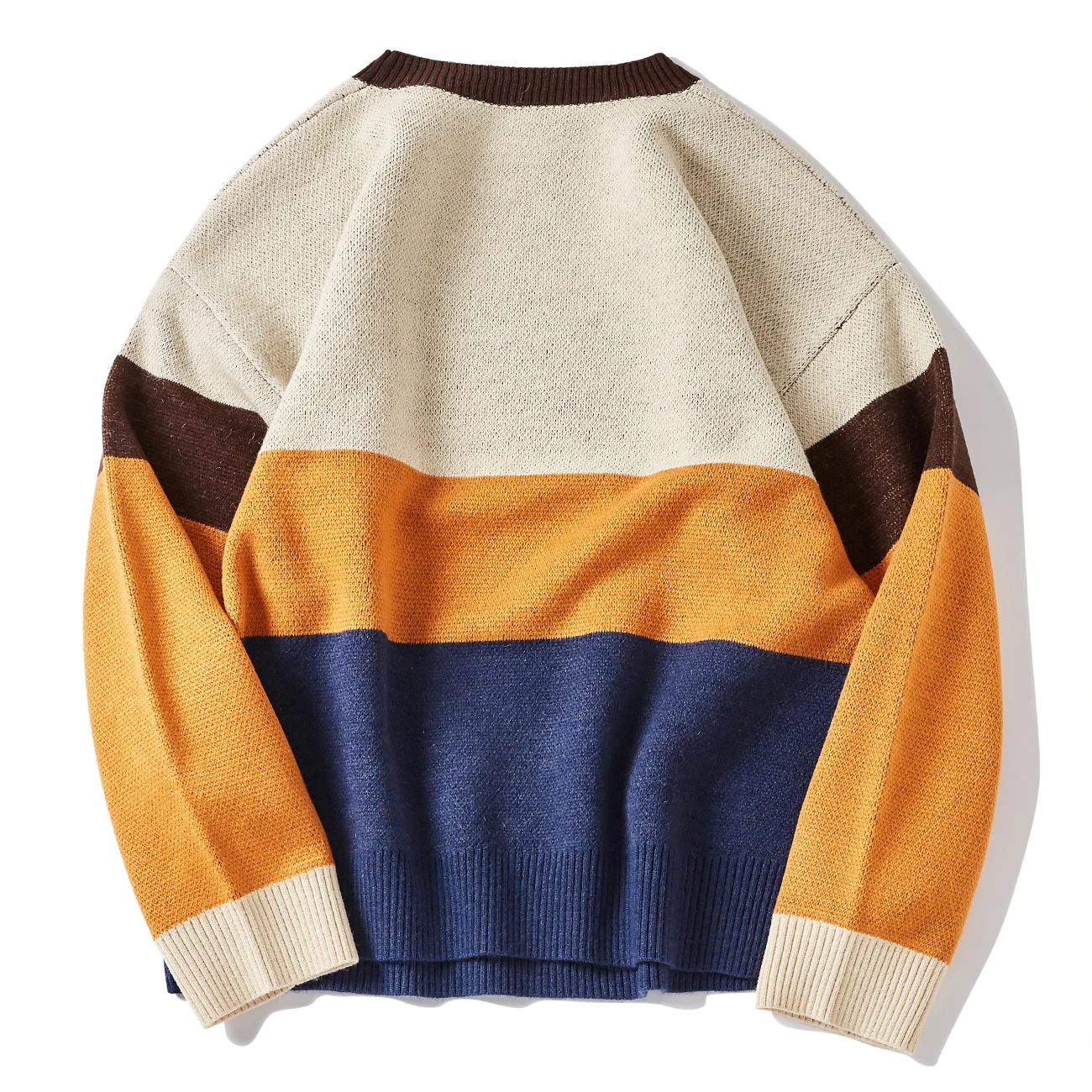 Вязаный свитер TEDSN в стиле Харадзюку Мужской пуловер оверсайз граффити женская