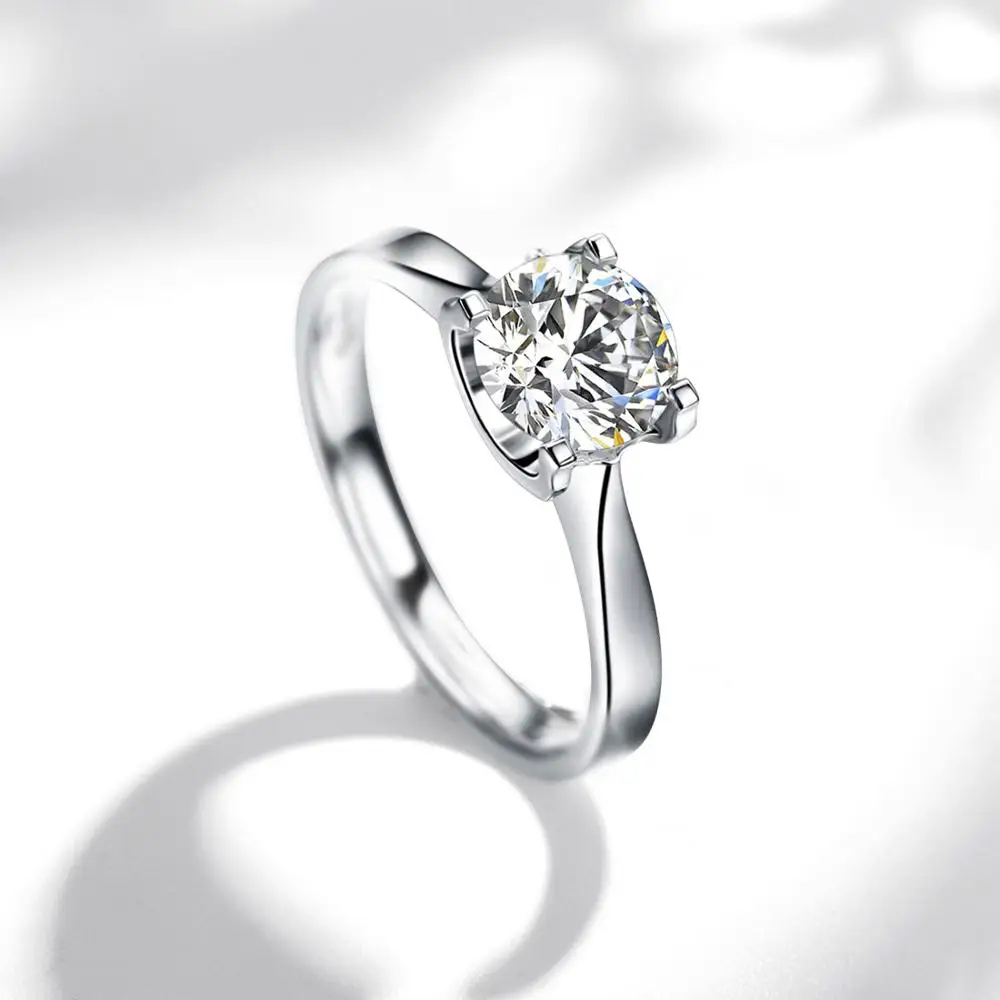 E кольца из стерлингового серебра 925 пробы женское простое классическое