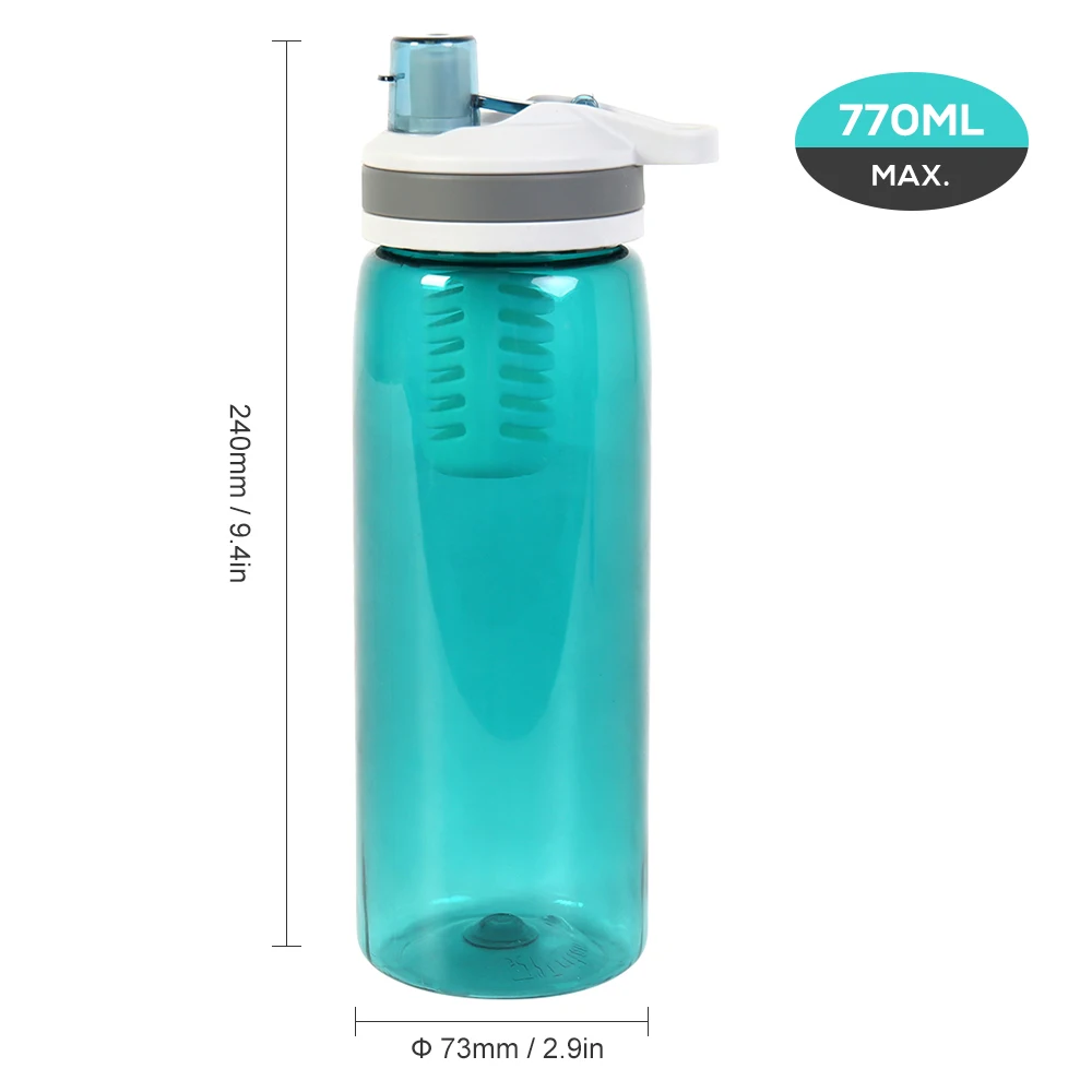 770 мл Спорт на открытом воздухе Герметичная Кружка бутылка для фильтра воды