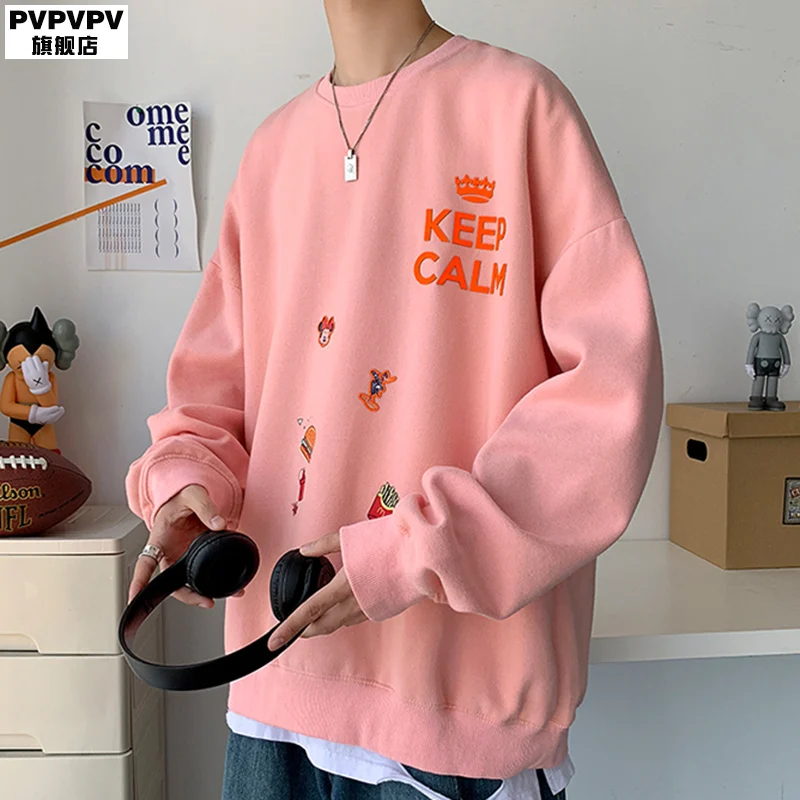 

Pink Hoodie and Joggers Teenage Boys Casual Shopping Spring and Summer Outdoor Chandal Hombre Invierno Oversized Hoodie BD50HS
