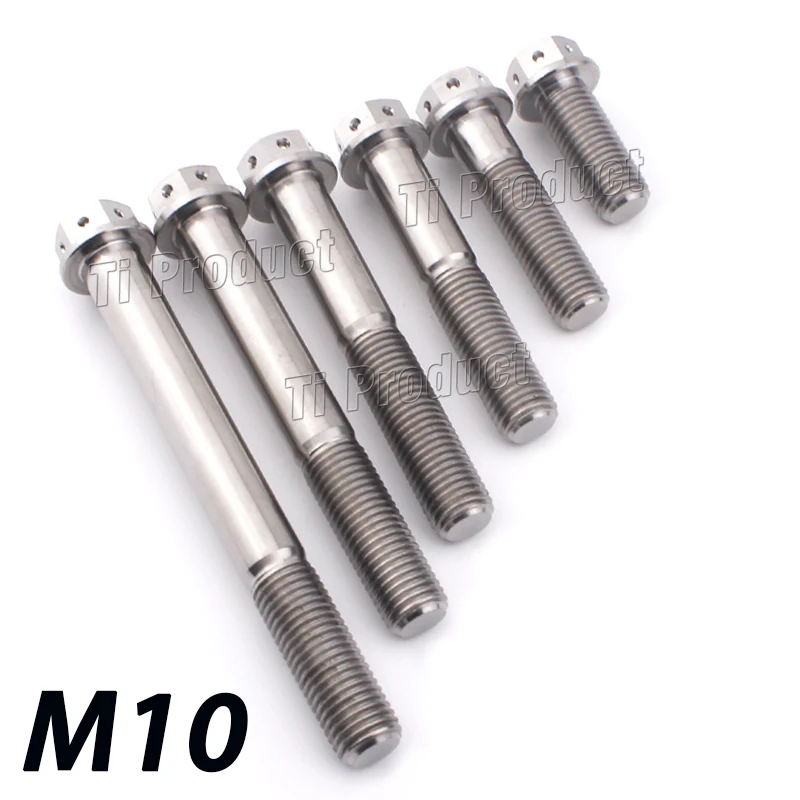 Титановый болт GR5 внутренняя и внешняя Шестигранная Фланцевая головка с