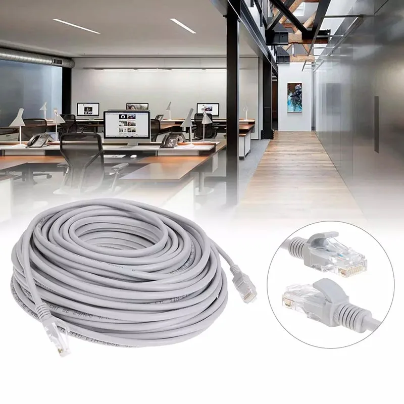 1M / 5M / 10M / 15M / 30M / 50M / 100M CAT5e RJ45 Ethernet cable, network LAN cable (patch cord) images - 6