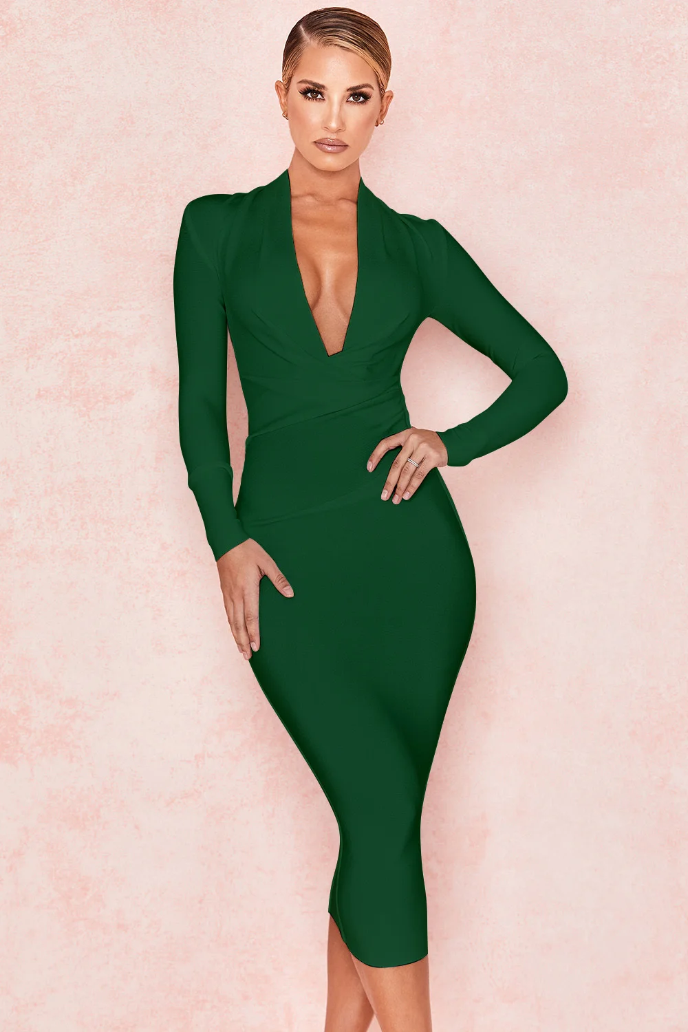 KLEEZY/Новые модные сексуальные вечерние платья с глубоким v образным вырезом и