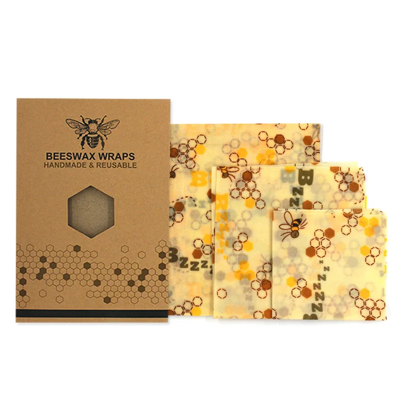 3 шт./компл. многоразовая липкая пленка из пчелиного воска растягивающаяся Крышка