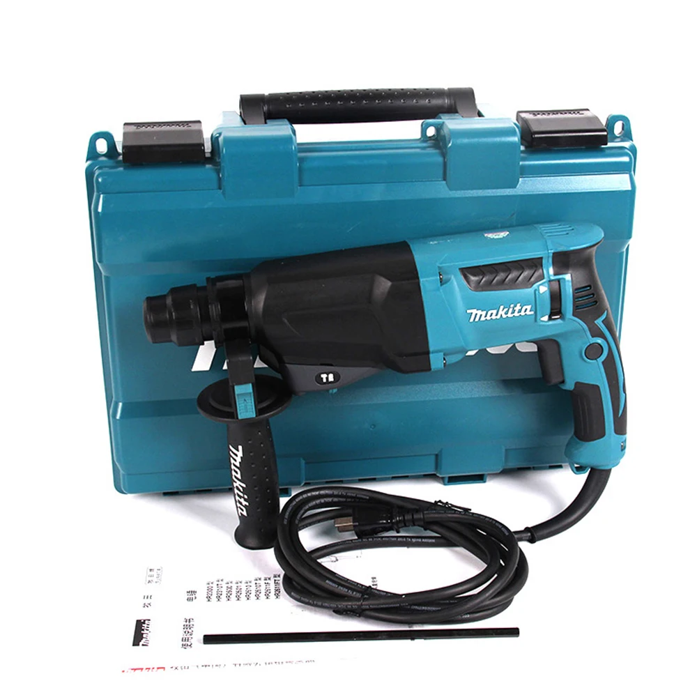 Japan Makita HR2600 Impact Drill+Electric Hamme 2 function Power Tools Powerful 800W Motor 4600ipm 1 200rpm Masonry Drilling | Инструменты