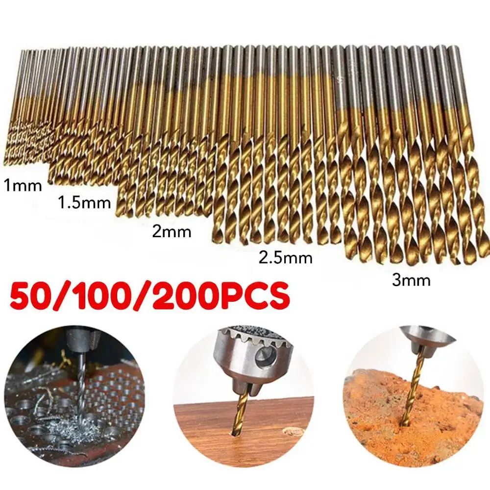 Ступенчатое твист-сверло с титановым покрытием набор сверл из быстрорежущей