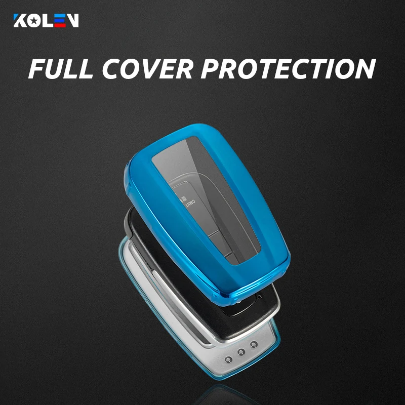 Мягкий ТПУ чехол для автомобильного ключа с дистанционным управлением полным