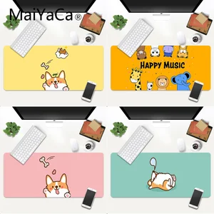 Коврик для мыши MaiYaCa Cute Corgi Animal, игровые коврики для геймеров, игровой коврик для мыши, большой коврик Deak для overwatchcs goworld of warcraft