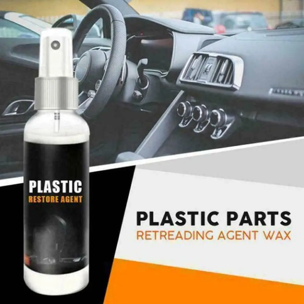 

30/50ML Car Interior Repair Fluid Wax Retreading Agent Renewed Plastic Restore Coating Paste Maintenance Agent Car Cleaner