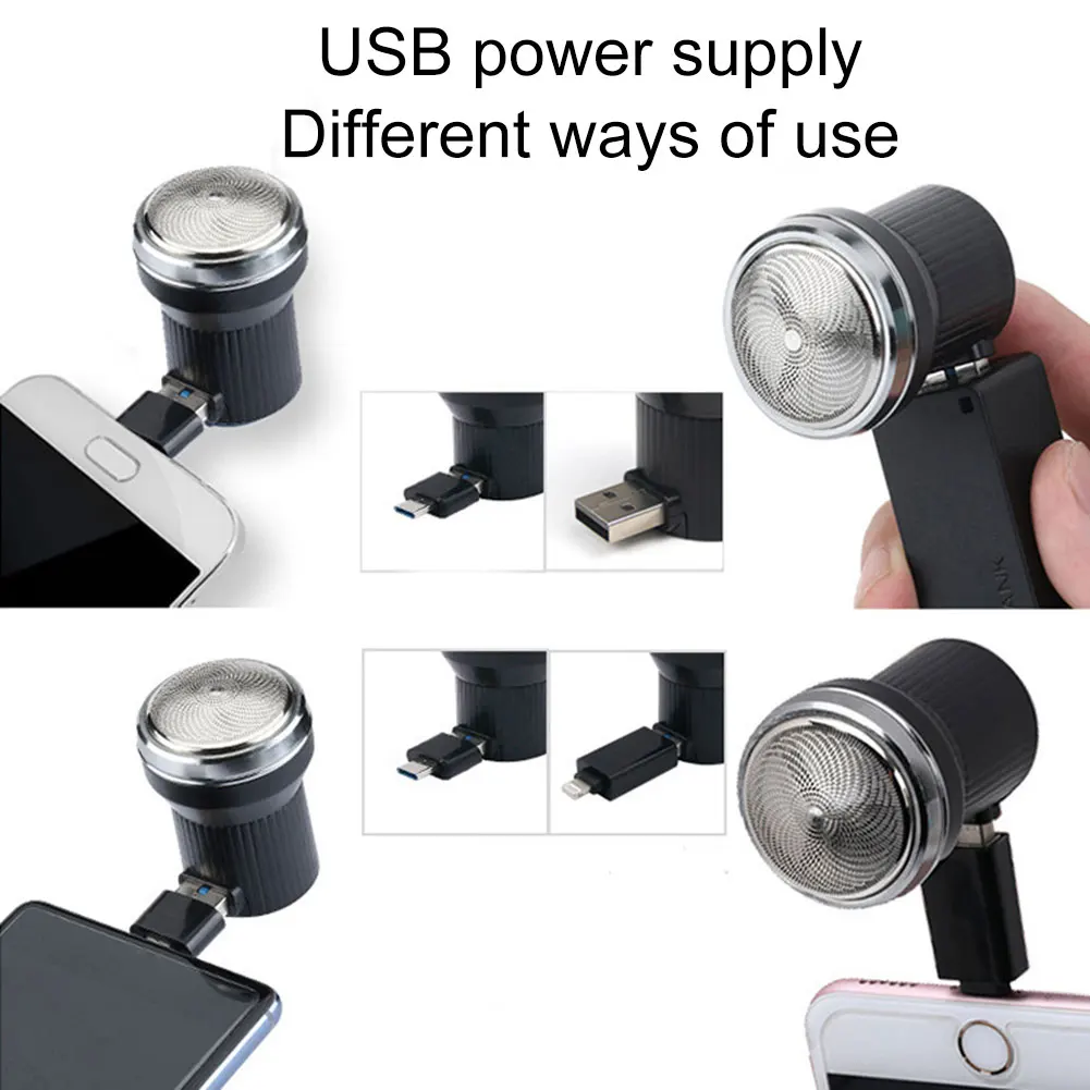 High Quality Mini Mobile Phone Fasting Beard Shaving Home Car Portable Small USB Razor Promotion Price | Красота и здоровье