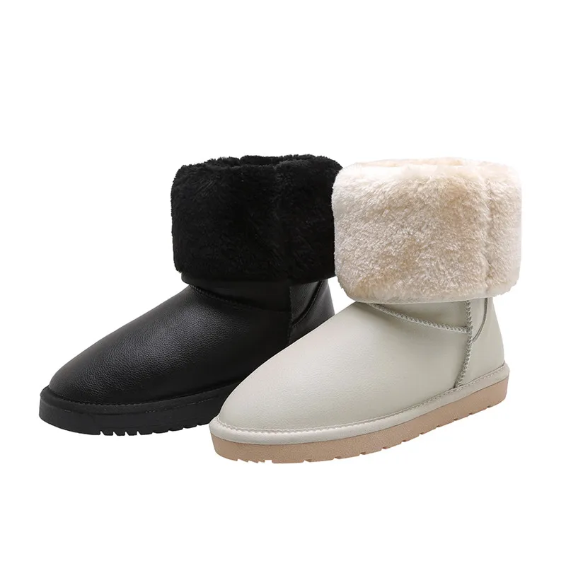 MoonMeek/Новое поступление 2020 года модные зимние ботинки удобная женская обувь на