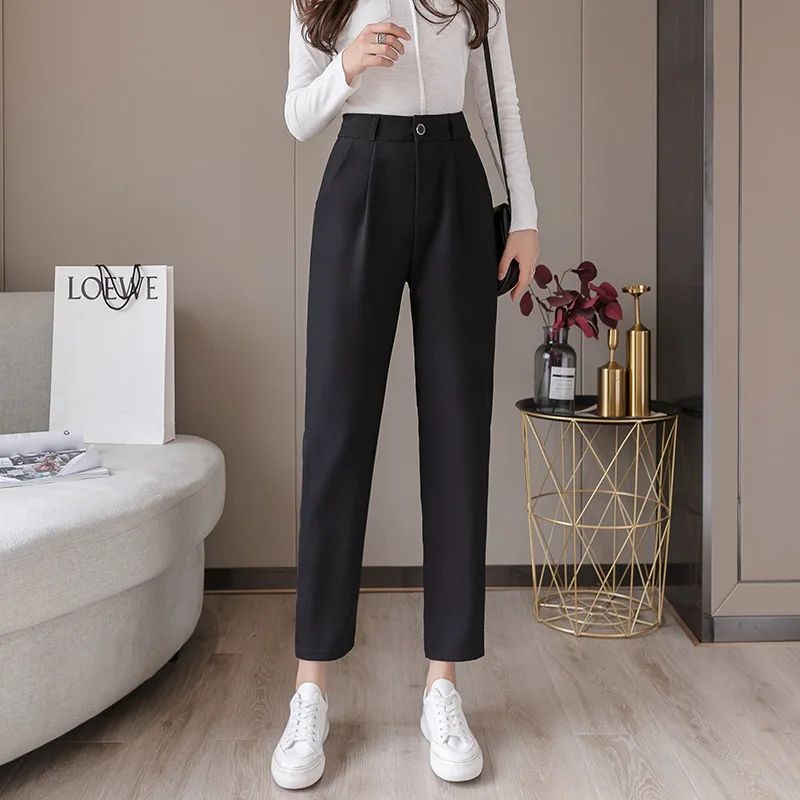

2020 spring new nine points female pants feet pants casual suit pants women pants