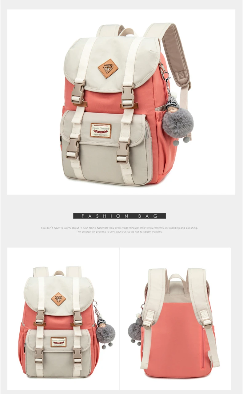 Macarons Mochila Feminina, женский рюкзак, Студенческая сумка для книг, Водонепроницаемый Школьный рюкзак, большой рюкзак для путешествий, милые сумки для девочек Rugzak