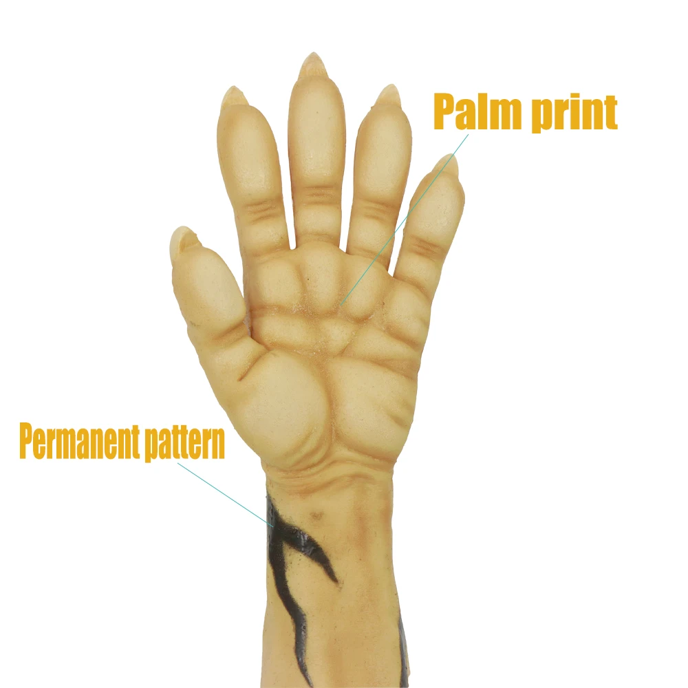 Силиконовые перчатки KnowU с тигром Перманентный узор косплей костюм животного