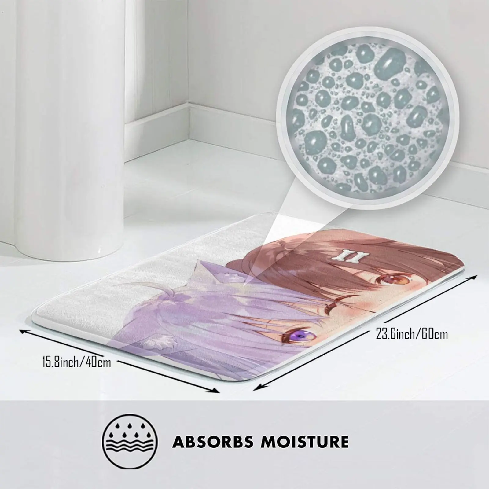 Коврик Okakoro Peeker ( Okayu Korone )-коврик Hololive коврик мягкий Inugami Nekomata