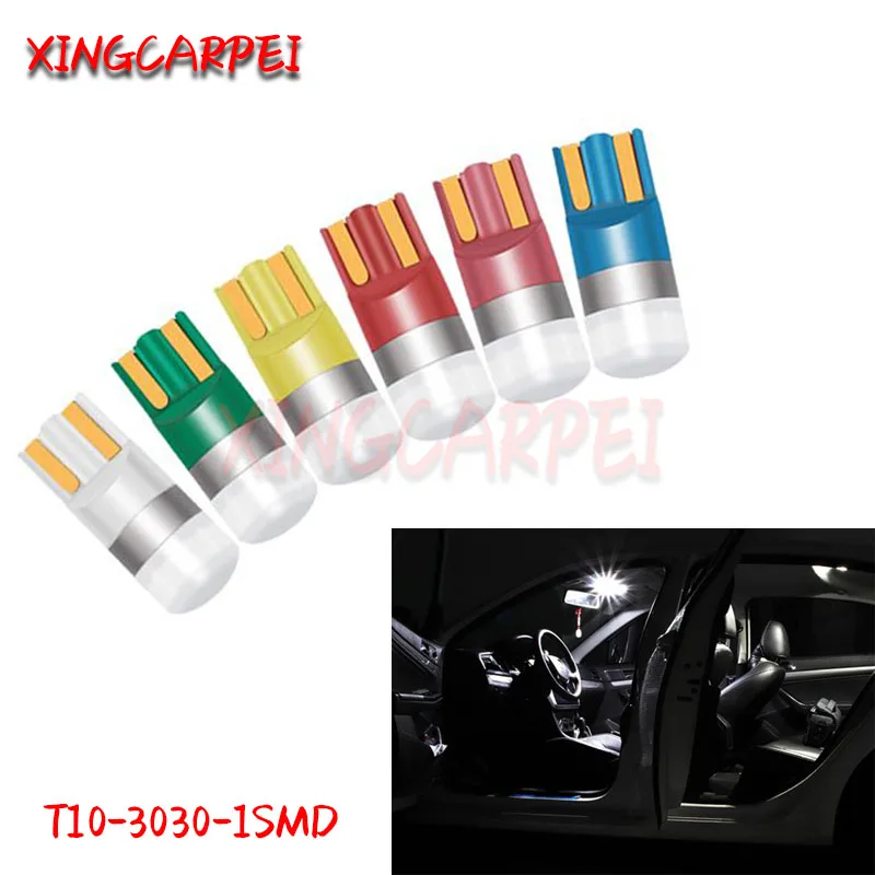 T10 3030 1SMD W5W светодиодный Canbus номерной знак стоп сигналы Авто двери купола лампочки