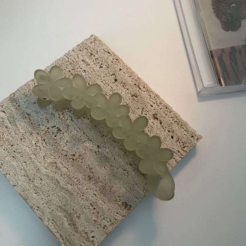 Корейский цветок банановый зажим маленький простой вертикальный заколка для