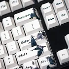 Cherry configation PBT термосублимационные клавиши, колпачки ANIS, макет чернил, личность, 5 цветов, 104 клавиши на всех механических клавиатурах