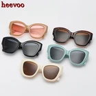 Солнцезащитные очки кошачий глаз для мужчин и женщин, роскошные брендовые дизайнерские квадратные солнечные очки в ретро стиле, большая оправа, 2021